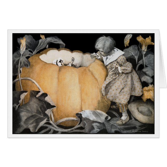 1913!!! "PUMPKIN EATER" MOTHER GOOSE SERIES (Front Horizontal)