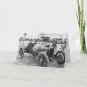 1913 Race Car Card