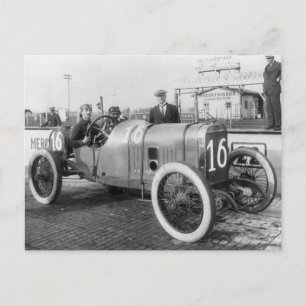 1913 Race Car Postcard