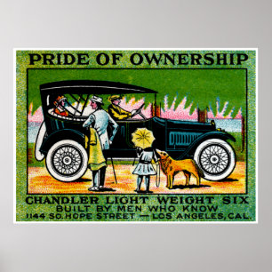 1914 Chandler Automobile Poster