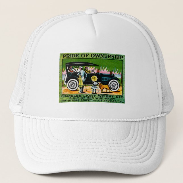 1914 Chandler Automobile Poster Trucker Hat (Front)