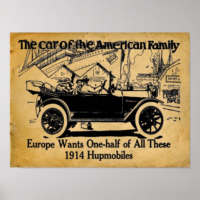 1914 Hupmobile Reproduction Print (Front)