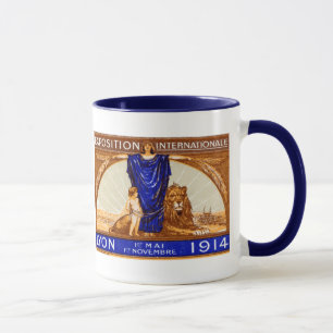 1914 Lyon International Expo Poster Mug
