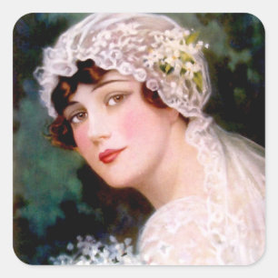 1915 Bride Square Sticker