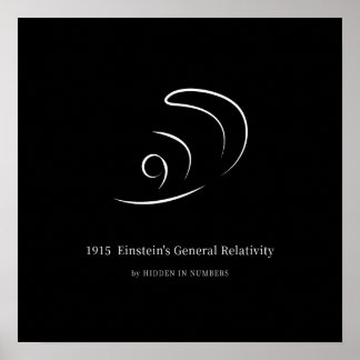 1915 Einstein's General Relativity Poster