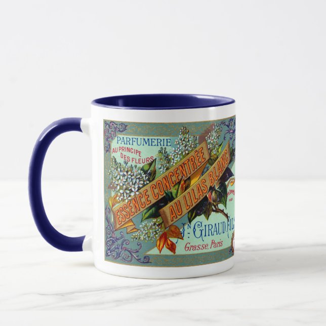 1915 French White Lilac perfume Mug (Left)
