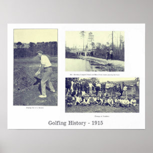 1915 Golfing History Print