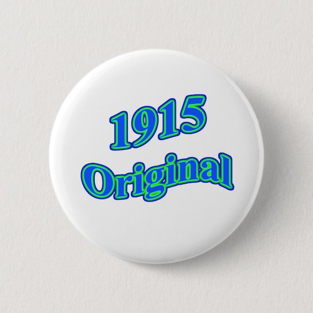 1915 Original Blue Green 6 Cm Round Badge (Front)