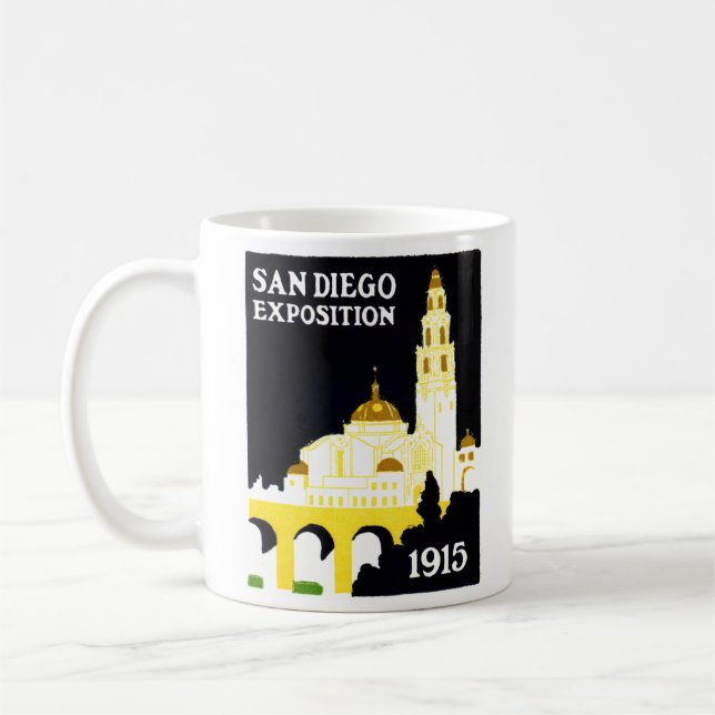 1915 San Diego Exposition Coffee Mug (Left)