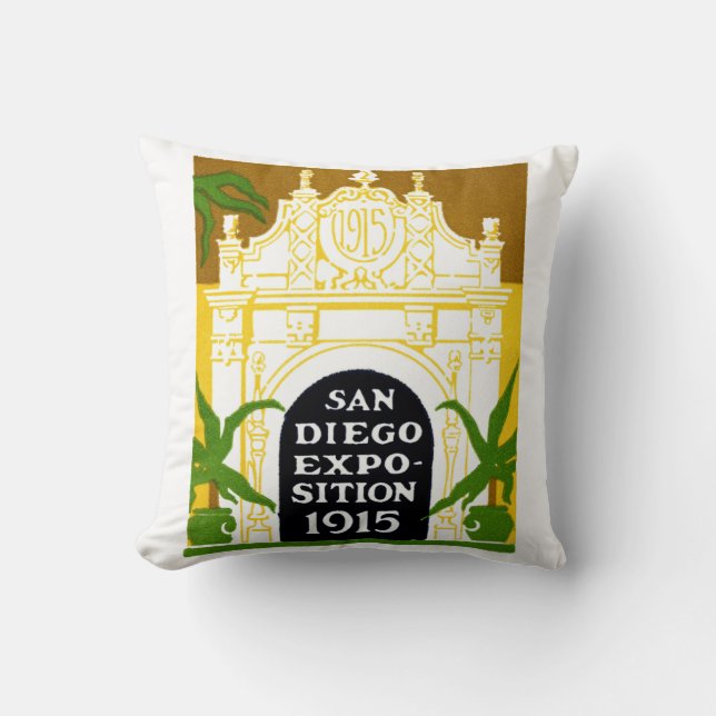 1915 San Diego Exposition Cushion (Front)