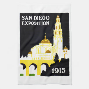 1915 San Diego Exposition Tea Towel