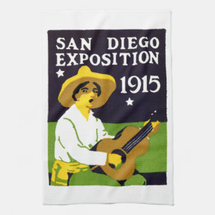 1915 San Diego Exposition Tea Towel