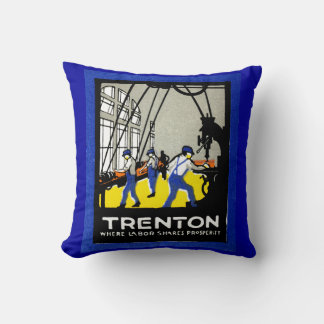 1915 Vintage Trenton New Jersey Cushion