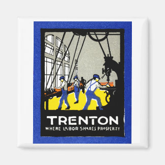 1915 Vintage Trenton New Jersey Magnet