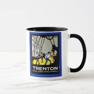 1915 Vintage Trenton New Jersey Mug