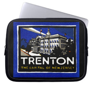 1915 Vintage Trenton NJ Laptop Sleeve