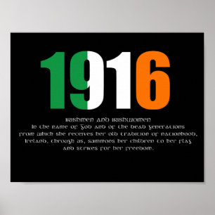 1916 Easter Rising Commemorative Poster