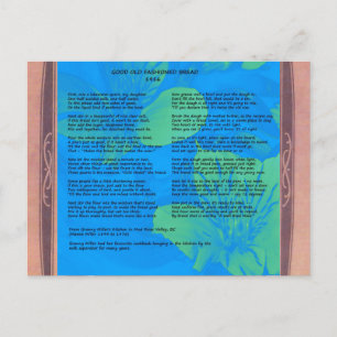 1916 Homemade Bread Recipe Postcard