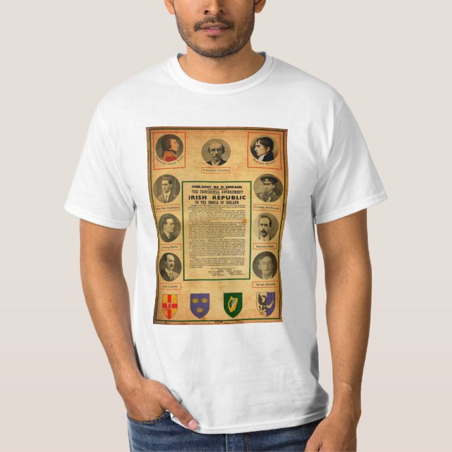 1916 Irish Proclamation Ireland T-Shirt (Front)