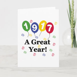 1917 A Great Year Birthday Card