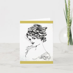 1917 Art Nouveau Note Cards! Card