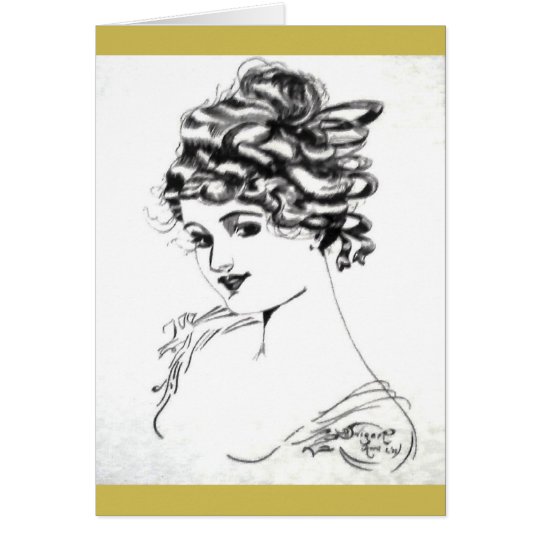 1917 Art Nouveau Note Cards! Card