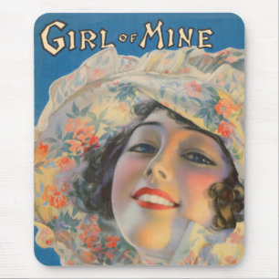 1917 Girl of Mine sheet music cover Mouse Mat