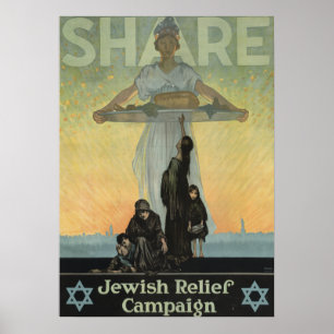 1917- Jewish Relief Campaign (WWI) poster