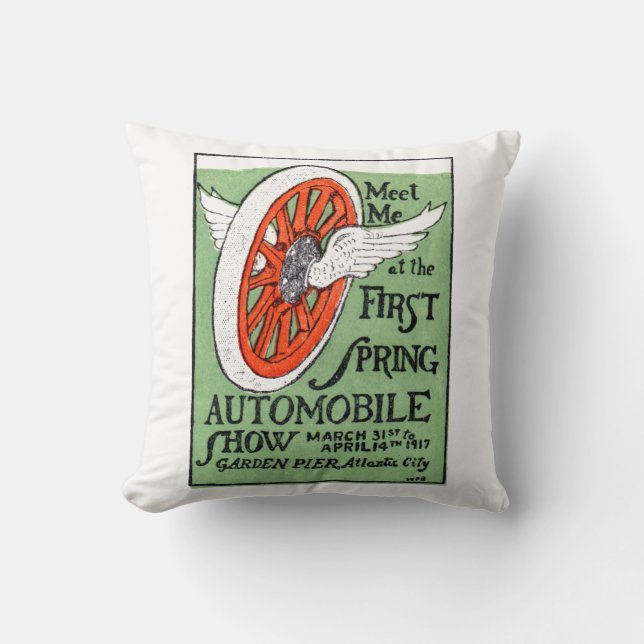 1917 New Jersey Spring Auto Show Cushion (Front)
