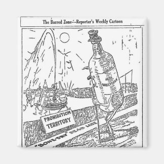 1917 Prohibition Cartoon Magnet