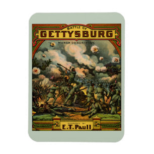 1917 The Battle of Gettysburg sheet music cover Magnet