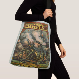 1917 The Battle of Gettysburg sheet music print Crossbody Bag