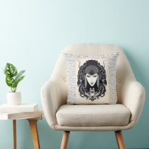 1917 Vintage Elegant Russian Art Nouveau Woman