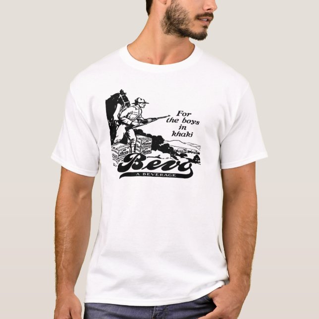 1917 Vintage WWI Bevo Ad T-Shirt (Front)