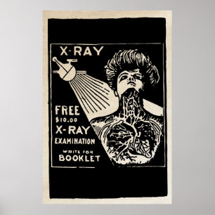 1917 Vintage X-Ray Ad Poster