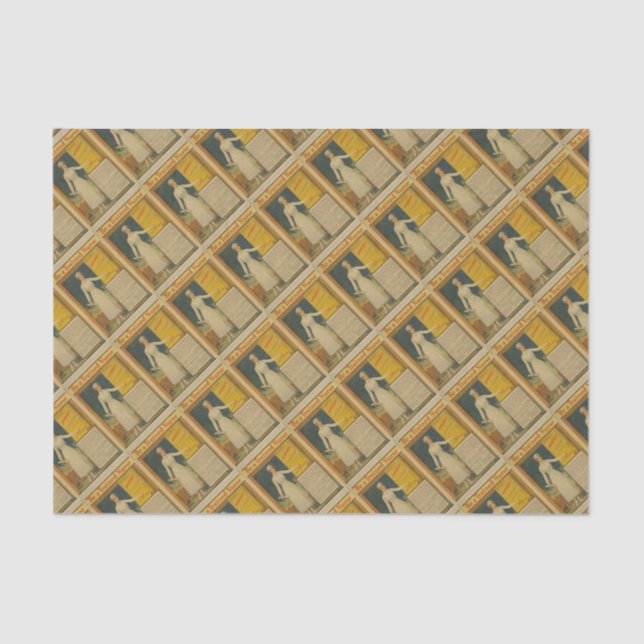 1917 WWI Poster Be A Trained Nurse -Nursing School Tissue Paper (Front)