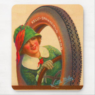 1918 Lotta Miles Kelly-Springfields tire mascot Mouse Mat