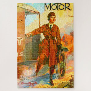"1918 Motor Vintage Magazine" Jigsaw Puzzle