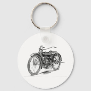 1918 Vintage Motorcycle Key Ring