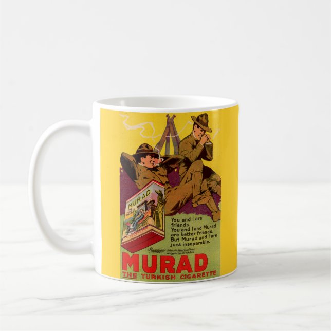 1918 WWI Murad cigarettes ad Coffee Mug (Left)