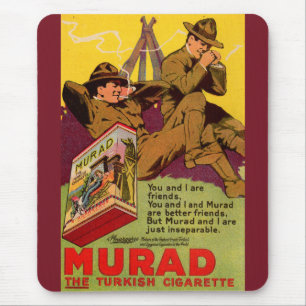 1918 WWI Murad cigarettes ad Mouse Mat