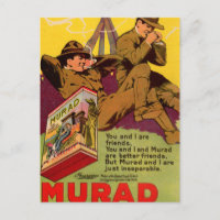 1918 WWI Murad cigarettes ad