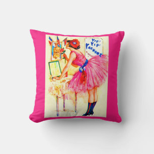 1918 Yip Yip Yaphank playbill cover print Cushion