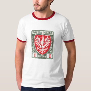 1919 1k Polish Eagle Stamp T-Shirt