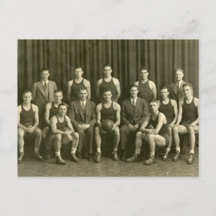 1919 Basketball Team Postcard
