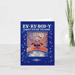 1919 Ev-Ry-Bod-Y Takes You By the Hand sheet music Note Card