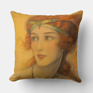 1919 gorgeous redhead cushion