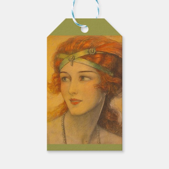 1919 gorgeous redhead gift tags (Front)