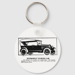 1919 Hupmobile Touring Car Advertisement Keychain