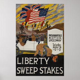 1919 Indianapolis Motor Speedway - Indy 500 Poster